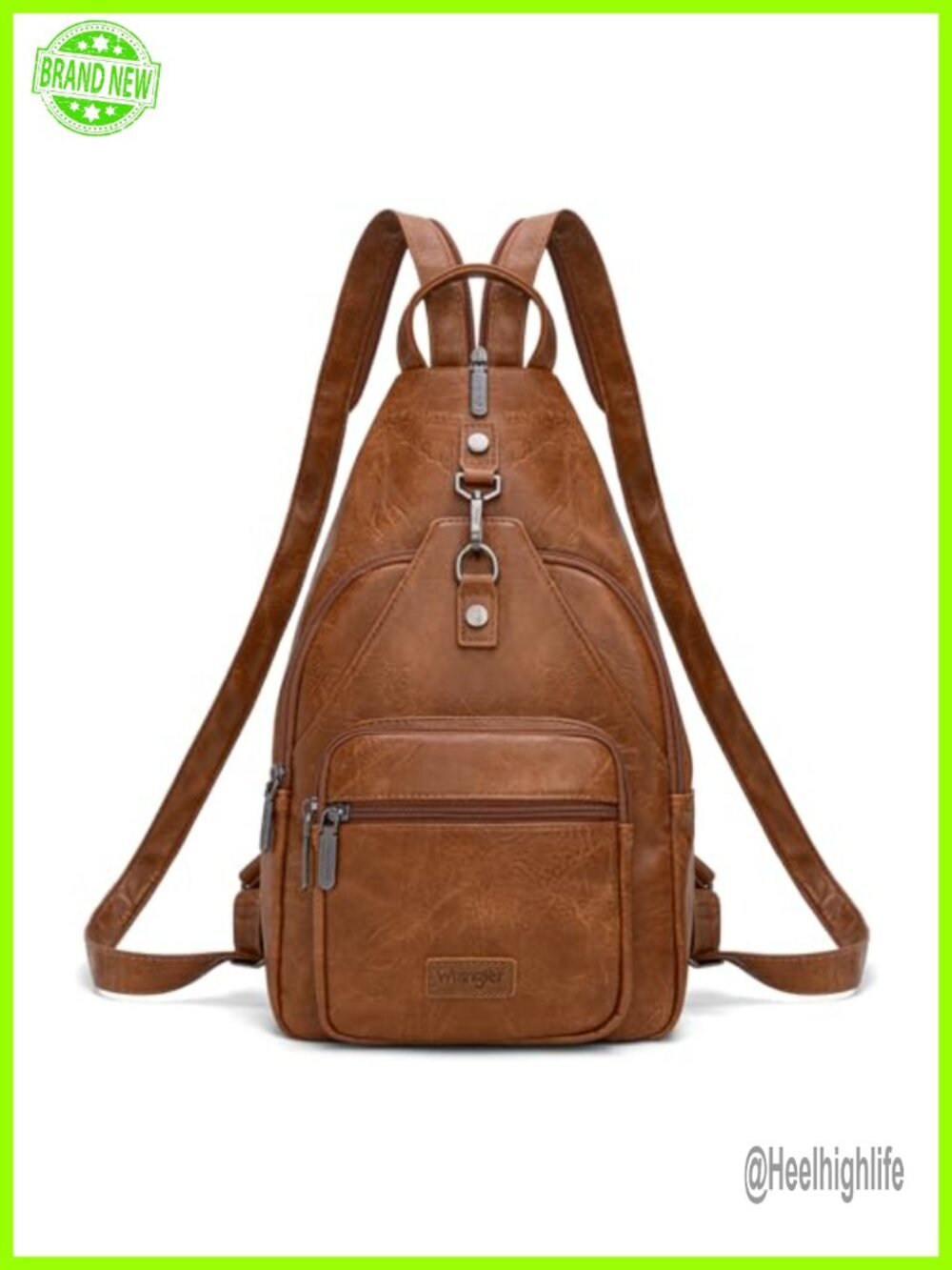 Convertible Backpack Purse Faux Fur Adjustable Sling Crossbody Shoulder Bag